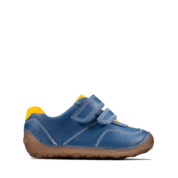 Clarks Boys Tiny Dusk Toddler Casual Shoes Blue | CA-2486701